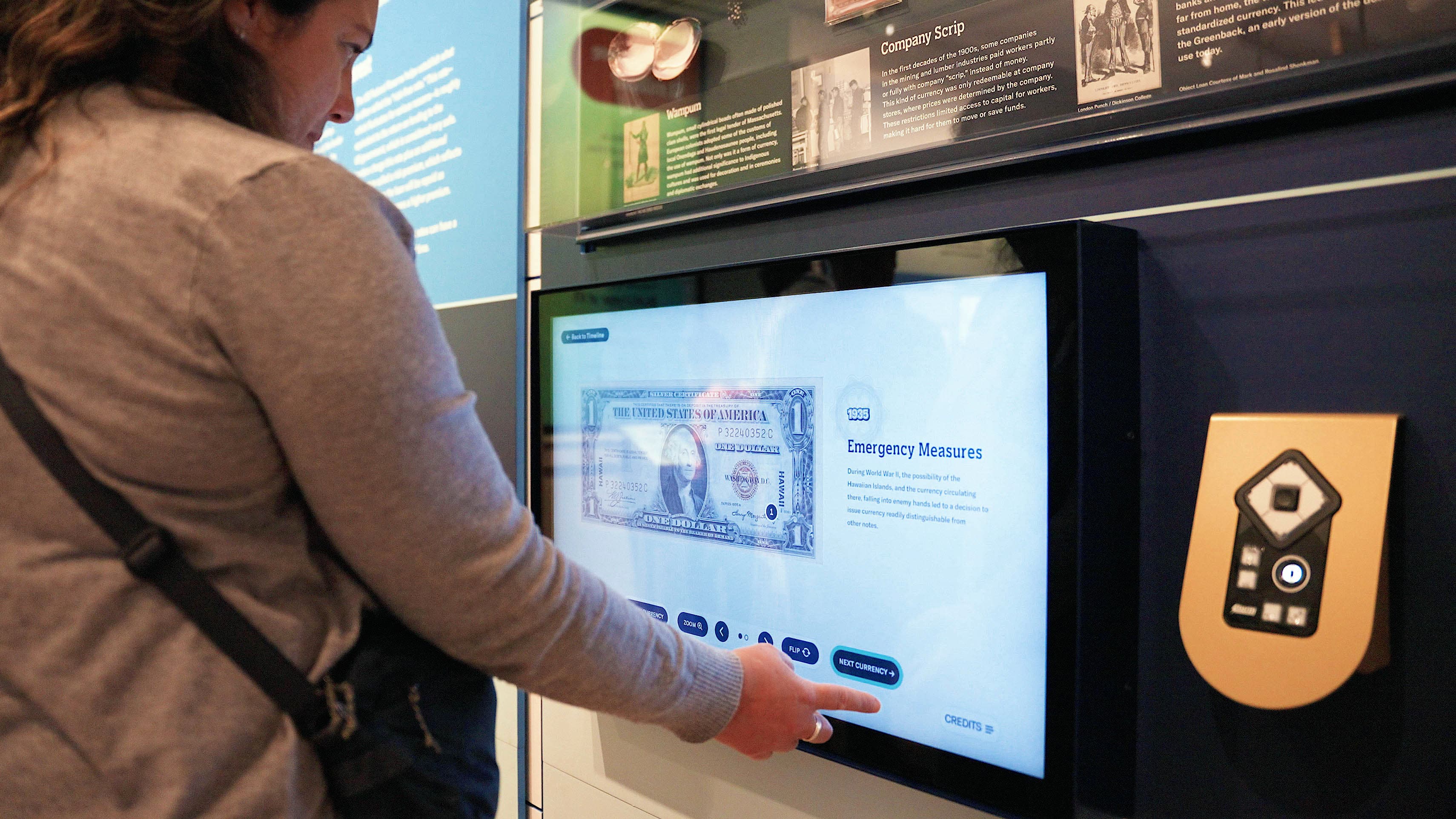Currency and Capital interactive exhibit